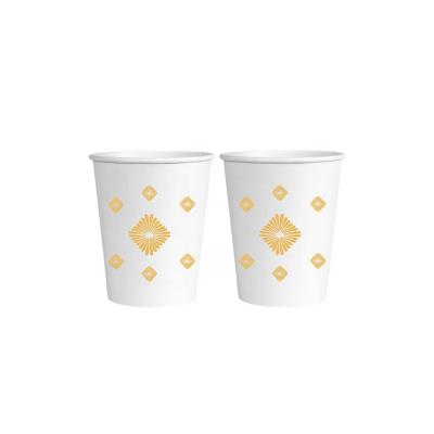 China Factory wholesale price recycled material custom disposable eco recycle paper cup fan coffee logo printed paper cup for sale