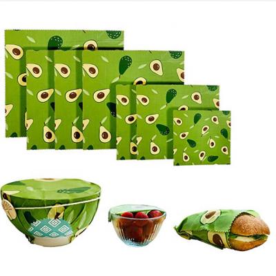 China Reusable Food Fruit Beeswax Food Wrap Reusable Eco Friendly Biodegradable Biodegradable Sustainable Food Fruit Wrap Film For Food Wraps for sale