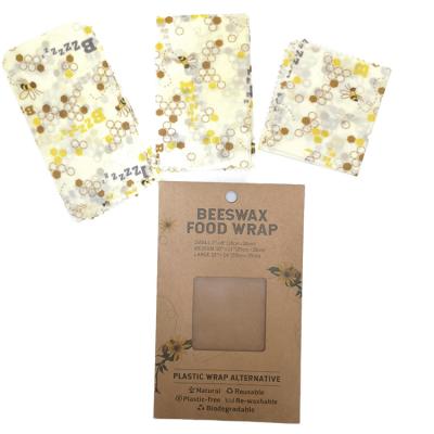 China Keep Food Fresh Reusable Beeswax Food Wraps Organic Cotton Wrap Roll Good Beeswax Food Wrap for sale