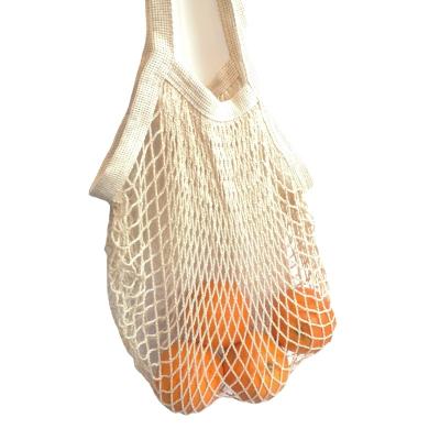 China Large Reusable Cheap Reusable Organic Tote Mesh Shopping String Net Cotton Bag For Vegetables And Package for sale