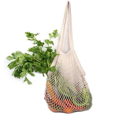 China Large Reusable Cheap Reusable Organic Tote Mesh Shopping String Net Cotton Bag For Vegetables And Package for sale