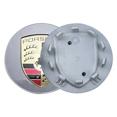 China Car Logo Wheel Hub Cover Sticker Wheel Center Cap 60mm65mm76mm ABS Customized Porsche Logo Wheel Hub Cover Rim Cover for sale