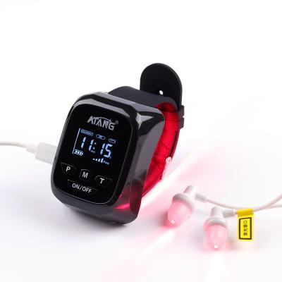 China Home Use Medical Care Ear Laser Hearing Loss Laser Watch for Tinnitus 650nm Physiotherapy Tinnitus Rehabilitation Medical Treatment for sale