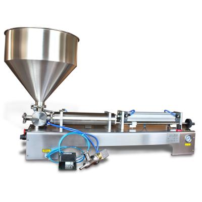 China Semi Automatic Ice Cream Water Food Honey Juice Sauce Soft Drink Tomato Sauce Liquid Filling Machine for sale