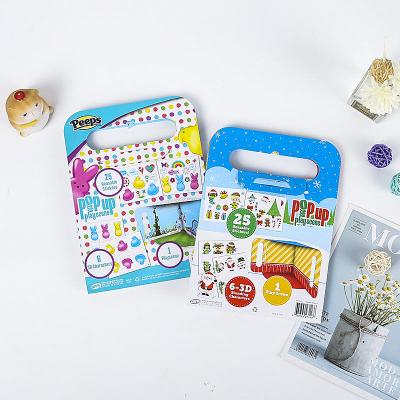 China Supply Children's Diy Drop Book Art With Notebook And Scissor China Children Set School Stationery SS009 for sale