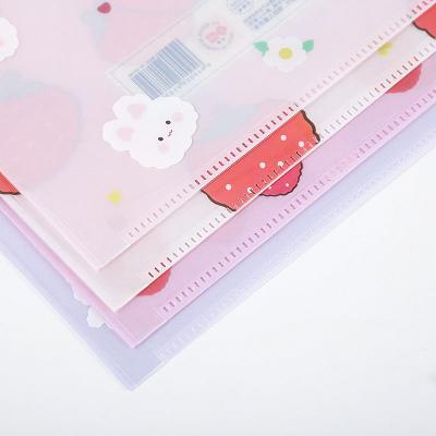 China PVC Kids Eco Friendly PVC Material Customized A4 Paper Bag Folder for sale