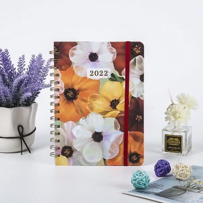 China Gift INS Spiral Notebook Diary with Elastic Band for sale