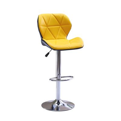 China 360 Degree Swivel High Quality Modern Nordic Leisure Gray Swivel Kitchen Bar Stool Counter With Footrest for sale