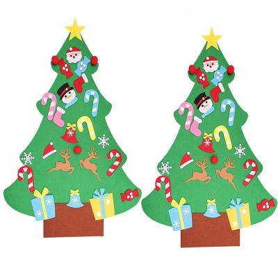 China DIY Felt Christmas Tree Decorations Kids Christmas Tree Decorations For Christmas New Year Tree Christmas Home Decor Gifts Navidad 2022 Noel 2021 for sale