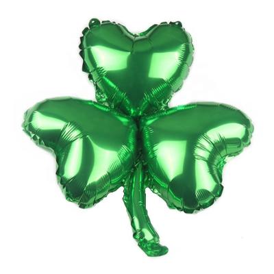 China Foil St Patricks Day Decorations St Patricks Day Shamrock Foil Balloons For Wedding Birthday Festival for sale