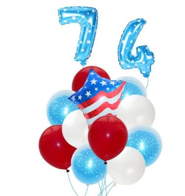 China Toy American Flag Patriotic Balloons Promotional Decoration for National Day Independence Day July 4th for sale