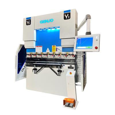 China Alta precisão 4 + 1 eixo hidráulico sincronizar Servo Bending Machine 3200mm à venda