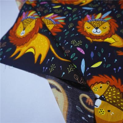 China Sustainable Construction For Shirt, Dress 120/140GSM Custom Woven Poplin Fabric 100% Cotton Digital Printing Bedding Baby And Kids Combed for sale