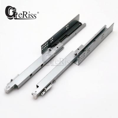 China Euro Style Frameless Cabinet GERISS EUR33C Full Push-Opening Undermount Slide With Approach Screws for sale