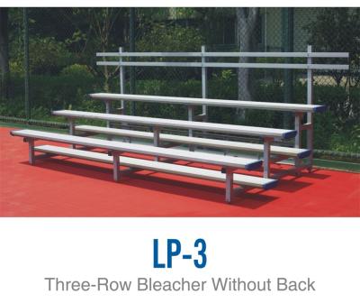 China Basketball / Football Field Aluminum Team Benches , Three Row Portable Aluminum Bleacher Seats for sale