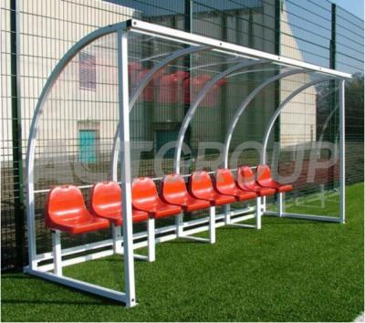 China Metal Frame Football Substitute Bench / Basketball Soccer Bench Seats Long Durability for sale