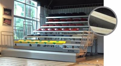 China Bleachers van de auditoria Telescopische Gymnastiek, Intrekbare Stadionplaatsing voor Gymnasiums Te koop