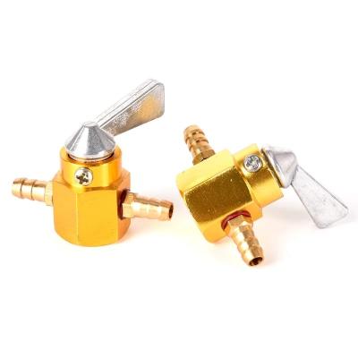 China Gold Universal 6mm Motorcycle Integrated Gasoline Motorcycle Fuel Tap On-Off Switch DL21101602 for sale