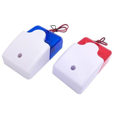 China Mini Acoustic-optic Portable Car Accessories Sound Strobe Siren Alarm Lamp Red Flashing for sale