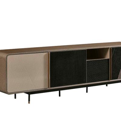 China FASHIONABLE Modern Italian Solid Wood With Stainless Steel Leg TV Stand for sale