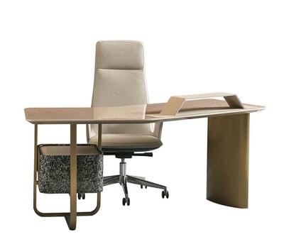 China Convertible Stylish Latest Design Leather Office Table Set For Office for sale