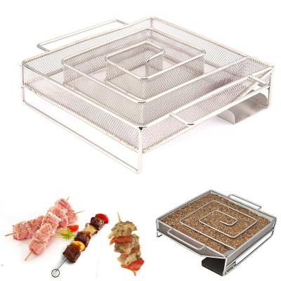 China Easily Cleaned Square Smoker BBQ Grill Cooking Tools Cold Smoke Generator Stainless Steel for sale