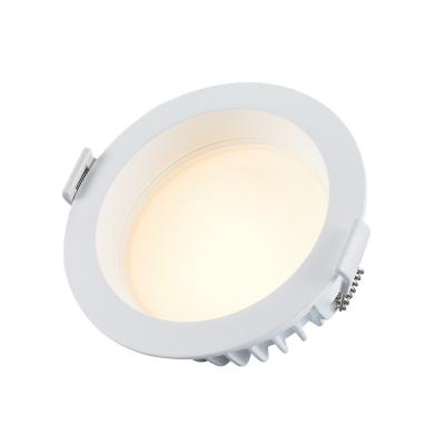 China Luminans Hot Sale Modern Dimmable Anti-Glare 220-240v Waterproof IP54 10w SMD Recessed Led Downlight Recessed Round LED Lamp For Indoor for sale