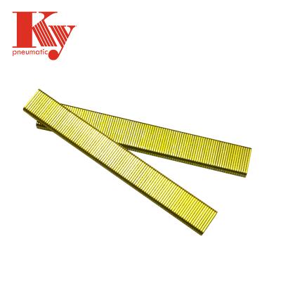 China Carbon Steel Flat Middle Pallet Wooden Golden Clip 407K for sale