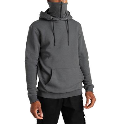 China Anti-Wrinkle Mens Zipper Hoodie Streetwear Solid Color Sweater Men Pocket Fleece Hooded Oversized Hoodies Large for sale