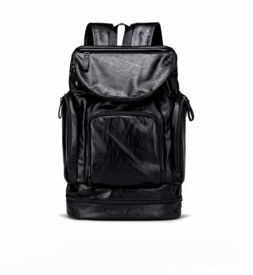 China With USB Man Fashion High Quality Leather Backpack for sale