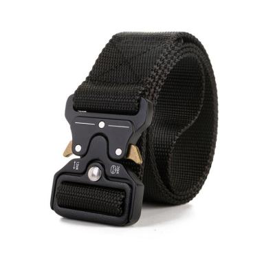 China Military Men's Webbing Waist Belt Nylon Belts Military Style Adjustable Heavy Duty Tactical Waist Belt for sale