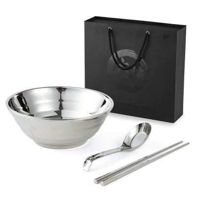 China Sustainable Japanese Noodle Bowl with Chopsticks Set Ramen Noodle Soup Bowl Set with Chopsticks and Spoon for sale