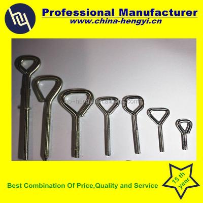 China High quality 304 m3 stainless steel to m16 triangle eye bolt for sale