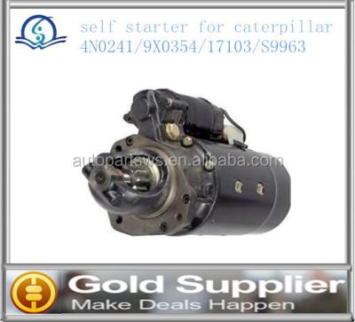 China Brand new self starter for crawler 4N0241/9X0354/17103/S9963 with high quality and comprtitive price. OEM SIZE for sale