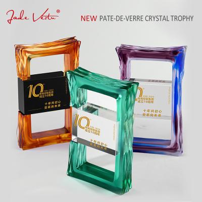 China USA factory wholesale custom crystal trophy awards liuli high grade crystal trophy souvenirs gifts for celebration home decoration for sale