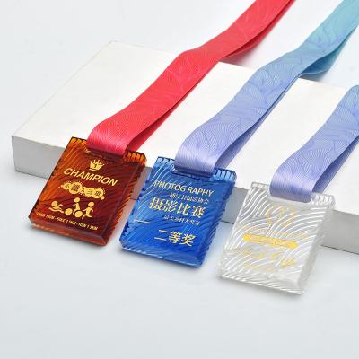 China Health care institutes original patented crystal medal list creative medals running sports basketball competition championship medal customization for sale