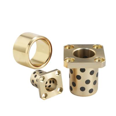 China Bronze Cylindrical Self Lubricating Bushing for Construction for sale