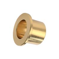 China Precision Flanged Groove Cast Bronze Bushings Spiral Inside Groove Bearings for sale