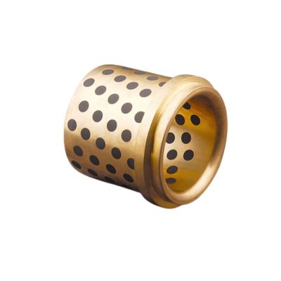 China Graphite Impregnated Brass Oil Free Bushing - Brass Alloy, Straight (MPBZ10-15) for sale