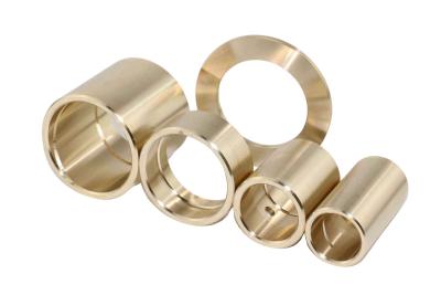 China Symmco Oil Impregnated Sintered Bronze Cored Stock Bronze Bushing, High Heat Conduction, Long Life Surface for sale