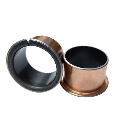 China Bi-Metal Copper Flanged Sleeve Bearings & Washer Standard Inch Size Plain Bearings Oil Groove for sale