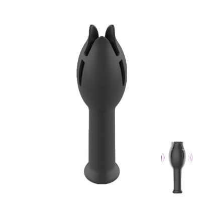 China Vitrator Male Masturbator Penis Vibrator Imagination Climax Delay Trainer Stimulate Glans Vibrating Massager Stamina Trainer Sex Toy For Men for sale