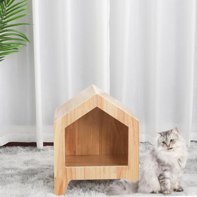 China Manufacturer Wholesale Wooden Cat Cooling House Suitable For Cat And Dog Pet Shop Indoor And Outdoor Beds for sale