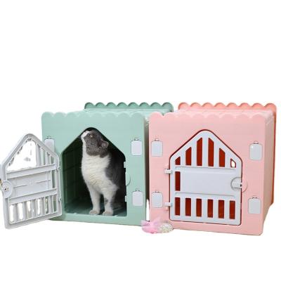 China Sustainable High Quality Plastic Pet House Big For Little Pet Cat And Dog for sale