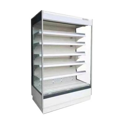 China JINBAODIAN 110V/220V R404a Single-temperature Single-temperature Factory Custom Multi-layer Upright Fruit And Vegetable Refrigerator Display Cooler Open Ventilation System for sale