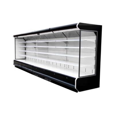 China Custom Supermarket Single-temperature Multi Deck Meat Display Open Chiller Refrigerator For Fruit for sale