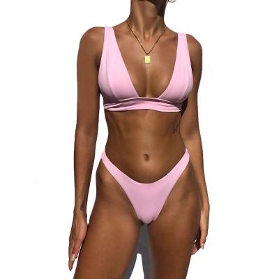 China High Cut Women Swimwear Good Quality Bikini Swimwear Ladies Plus Size 2021 for sale