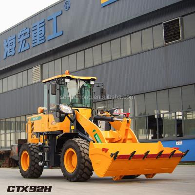 China CTX928 small loader with a/c, joystick, quick hitch 0.9m3 for sale