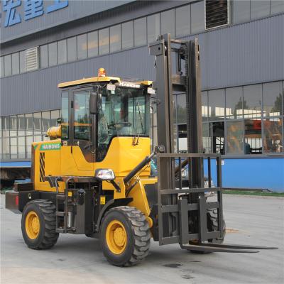 China good quality 3.5 ton offroad forklift/cross country forklift/CTX30 offroad forklift with 3000kg bucket for sale