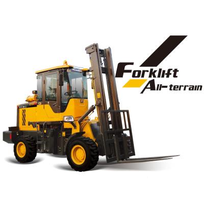 China 3ton Wheel Loader Forklift / All-terrain Forklift 3000kg for sale